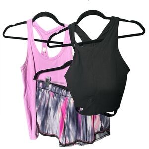 Sz 6/ MEDIUM Bundle MSRP $140 (Lulu tank / Lulu shorts / athleta bra)